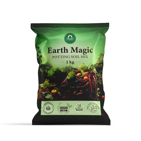 All online products - TrustBasket Enriched Organic Earth Magic Potting Soil Mix with Required Fertilizers for Plants