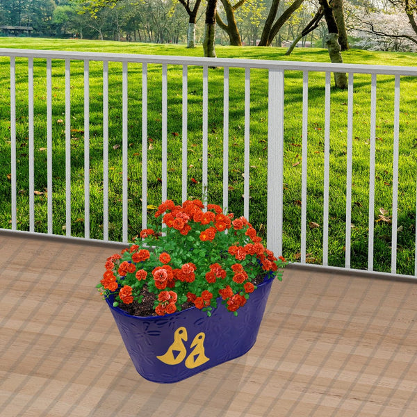 Duck Designer Oval Railing Planters