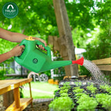 TrustBasket 7 Pcs Durable Multi-Purpose Garden Tool Kit + Watering Can for Home Garden | Trowel, Fork, Weeder, Cultivator, Pruner, Watering Can