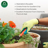 TrustBasket Enriched Organic Earth Magic Potting Soil (5kg) +   Heavy Duty Garden Hand Gloves 2 Count (Pack Of 1)