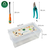 TrustBasket Gardening Tools Box - 8 Pcs Gardening Tool Kit