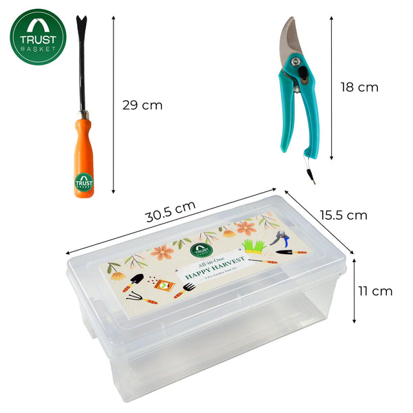 Trustbasket Gardening Tools Box 8 Pcs Gardening Tool Kit