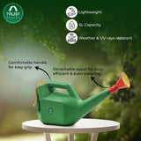 TrustBasket 7 Pcs Durable Multi-Purpose Garden Tool Kit + Watering Can for Home Garden | Trowel, Fork, Weeder, Cultivator, Pruner, Watering Can