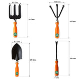 TrustBasket 7 Pcs Durable Multi-Purpose Garden Tool Kit + Watering Can for Home Garden | Trowel, Fork, Weeder, Cultivator, Pruner, Watering Can