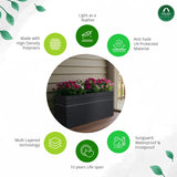 Flora Haven Lightweight Polymer Planter Unbreakable