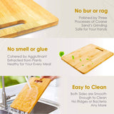 Large Natural Bamboo Wood Chopping Cutting Board for Kitchen Vegetables, Fruits & Cheese, BPA Free, Eco-Friendly, Anti-Microbial (34 x 24cm)