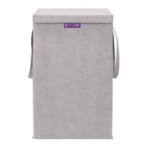 Home Needs - PrettyKrafts, L1113, Square with Lid, Nw Plain, Large, Grey, (L1113_Grey)