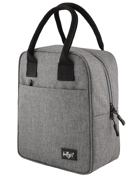 Insulated Travel Lunch/Tiffin/Storage Bag Leakproof Hot/Cold for Men Women Unisex, Office, College & School (Grey)