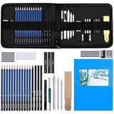 35 Pieces Professional Drawing Pencils and Sketch Kit for Artist