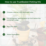 TrustBasket Cocopeat for Plants (5kg) + Earth Magic Potting Soil Fertilizer for Plants (5 kg)