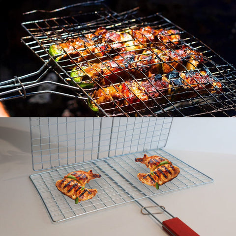 Barbeque Grill Grate/Net Basket Tray