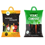 Earth Magic Potting Soil 5 Kg + Vermicompost for Plants 5 Kg