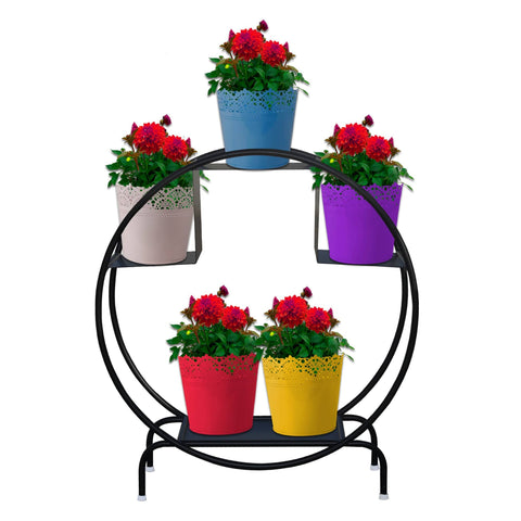 Iron Hoop Round Pot Stand