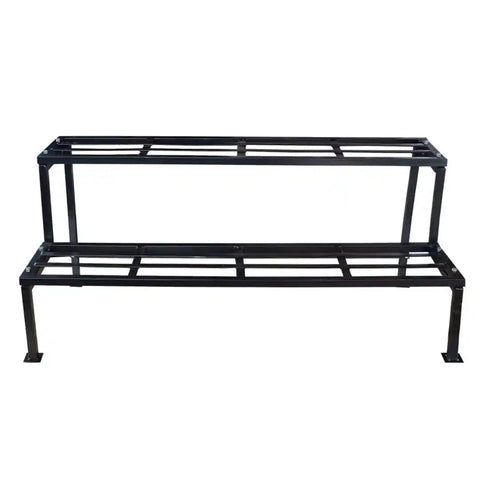 2 Step Stand for Multiple Plants and Pots Stand, Indoor Shelf Holder Rack, Gardening Stand, Indoor/Outdoor (Black)