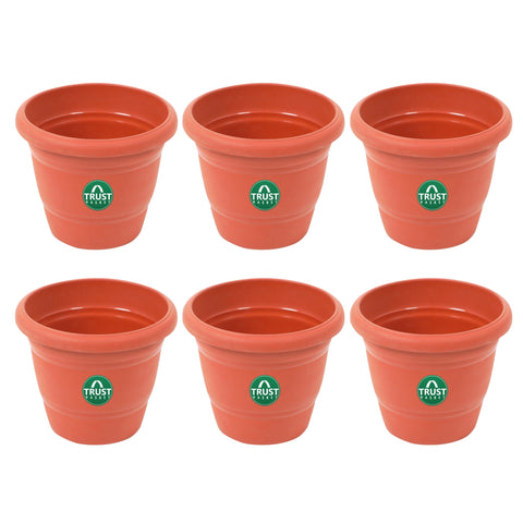 UV Treated Plastic Round Pots - 14 Inches