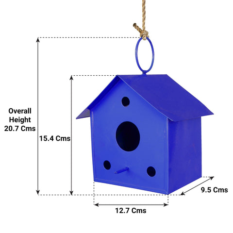 Set of 2 Bird houses (Blue and Green)