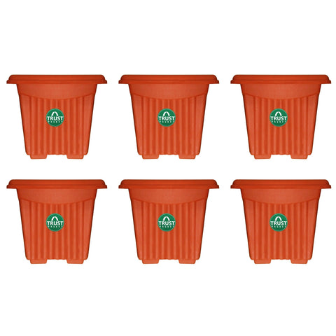 UV Treated Square Plastic Planter(12 Inch)