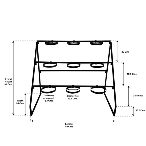 Willow Planter Stand-Metal Planter Stand,Pot Stand and Flower Pot Holder