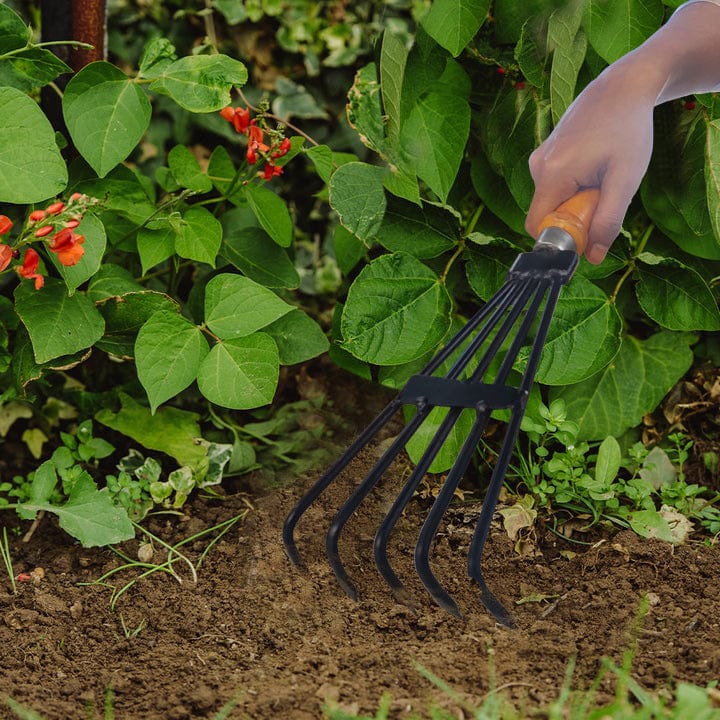 Wooden deals garden rake