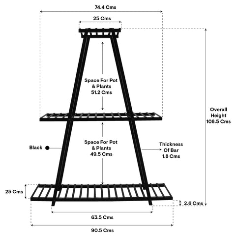 Calyx Planter Stand-Multiple pot stand indoor/outdoor, Multipurpose stand, Racks, planter stand