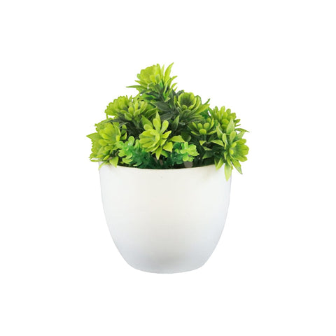 Artificial Potted Mini Shrub Green