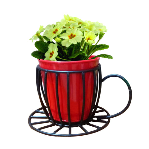 Coffee Cup Table Top Pot With Holder