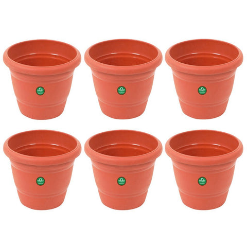 UV Treated Plastic Round Pots - 10 Inches