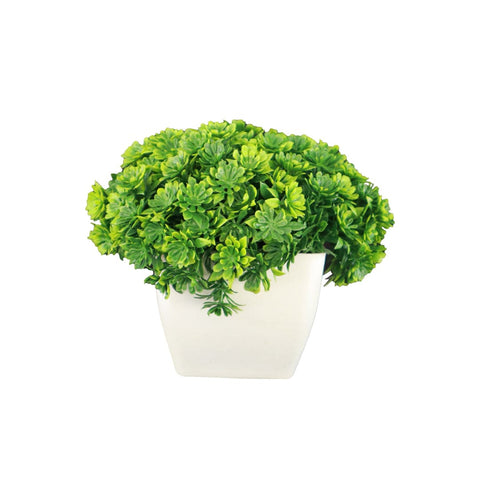 Artificial Potted Mushroom Green Shrub