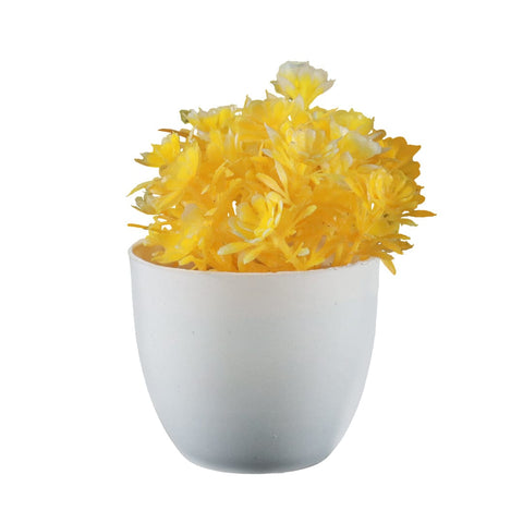 Artificial Mini Pine Yellow Shrub